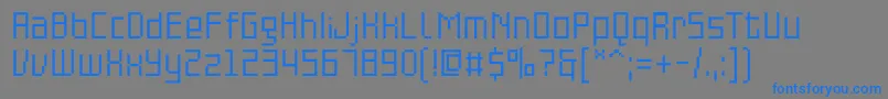 PfonlinethreeproSingle Font – Blue Fonts on Gray Background