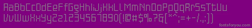 Weitere Informationen zur PfonlinethreeproSingle-Schriftart PfonlinethreeproSingle-Schriftart – Graue Schriften auf violettem Hintergrund