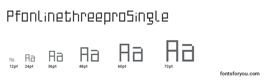PfonlinethreeproSingle Font Sizes