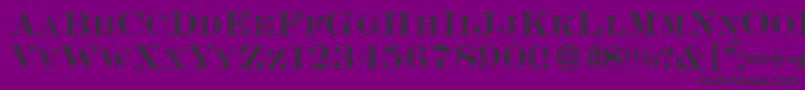 S650RomanRegular-fontti – mustat fontit violetilla taustalla