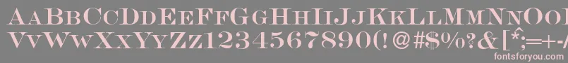 S650RomanRegular-Schriftart – Rosa Schriften auf grauem Hintergrund