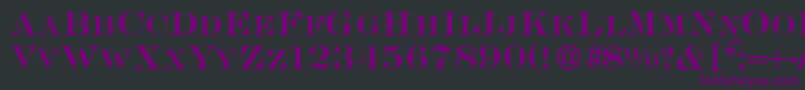S650RomanRegular Font – Purple Fonts on Black Background