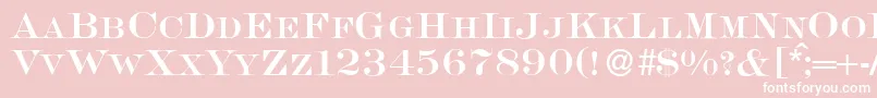 S650RomanRegular Font – White Fonts on Pink Background