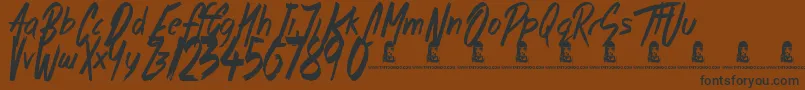 MorningStar Font – Black Fonts on Brown Background