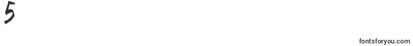 MorningStar-Schriftart – Schriften für die Ziffer 5