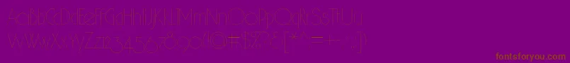 Hair2-fontti – ruskeat fontit violetilla taustalla