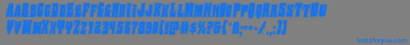 Bogbeastcollegeital Font – Blue Fonts on Gray Background