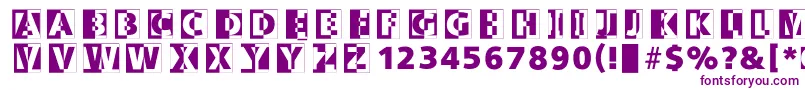 Logohalfnhalf Font – Purple Fonts on White Background