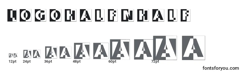 Размеры шрифта Logohalfnhalf