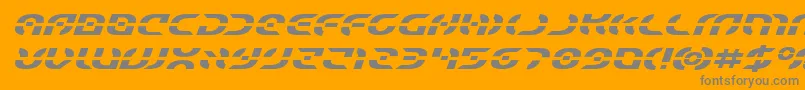 More about Starfighterexpandital Font Starfighterexpandital Font – Gray Fonts on Orange Background