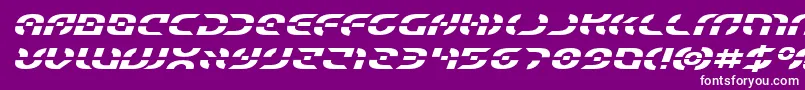 Starfighterexpandital Font – White Fonts on Purple Background