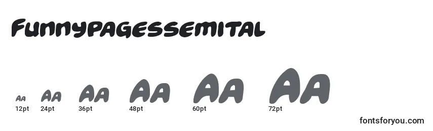 Funnypagessemital Font Sizes