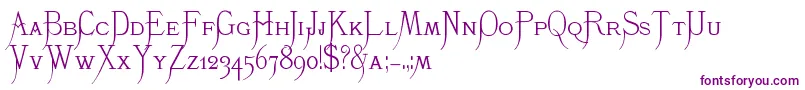 K22Monastic-fontti – violetit fontit