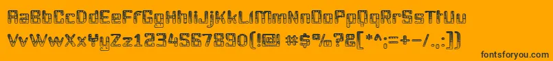 Youttx Font – Black Fonts on Orange Background
