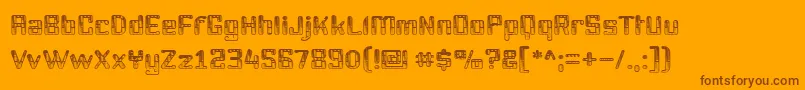 Youttx Font – Brown Fonts on Orange Background