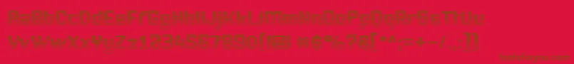 Шрифт Youttx – коричневые шрифты на красном фоне