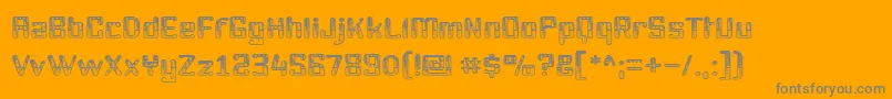 Youttx Font – Gray Fonts on Orange Background