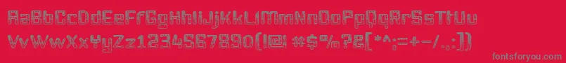 Youttx Font – Gray Fonts on Red Background