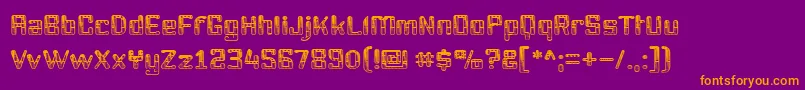 Youttx Font – Orange Fonts on Purple Background