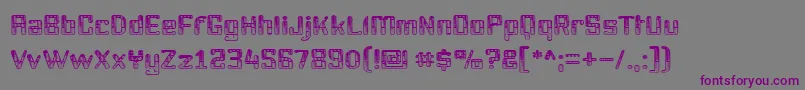 Youttx Font – Purple Fonts on Gray Background