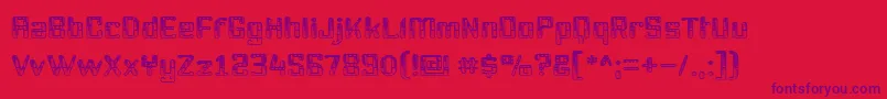 Youttx Font – Purple Fonts on Red Background