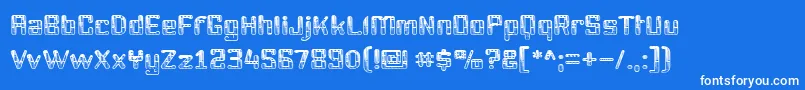 Youttx Font – White Fonts on Blue Background