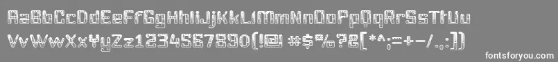 Youttx Font – White Fonts on Gray Background