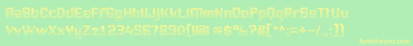 Youttx Font – Yellow Fonts on Green Background