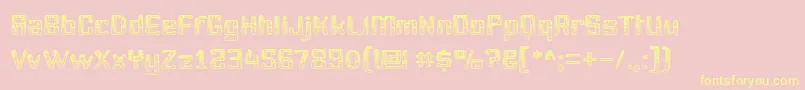 Youttx Font – Yellow Fonts on Pink Background
