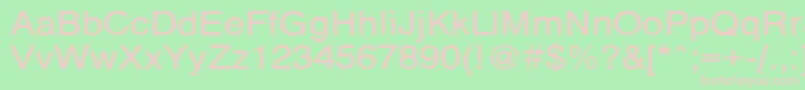PartridgeextNo Font – Pink Fonts on Green Background