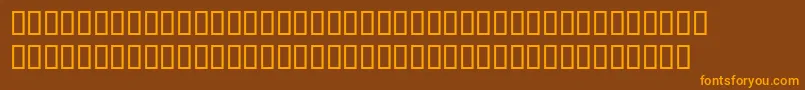 Sprucebyingtonsh Font – Orange Fonts on Brown Background