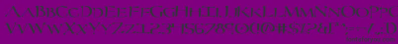 Severv2-Schriftart – Schwarze Schriften auf violettem Hintergrund