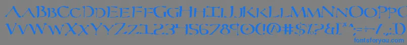 Severv2 Font – Blue Fonts on Gray Background