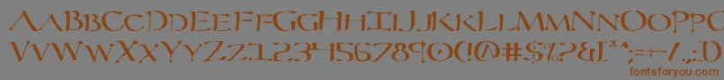 Severv2 Font – Brown Fonts on Gray Background