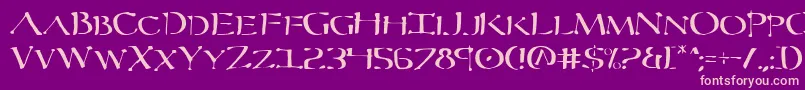 Severv2 Font – Pink Fonts on Purple Background