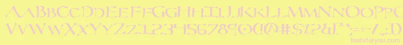 Severv2 Font – Pink Fonts on Yellow Background