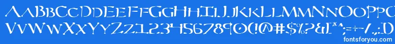 フォントSeverv2 – 青い背景に白い文字