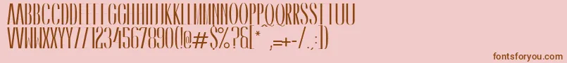 CaledoBold Font – Brown Fonts on Pink Background