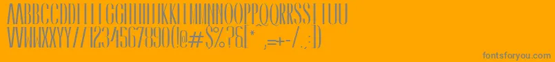 CaledoBold Font – Gray Fonts on Orange Background
