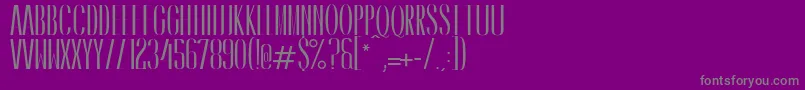 Police CaledoBold – polices grises sur fond violet
