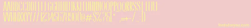 CaledoBold Font – Yellow Fonts on Pink Background
