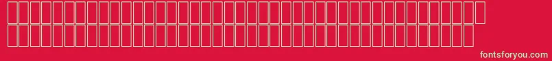 Fonte FsFree – fontes verdes em um fundo vermelho