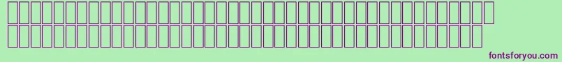 FsFree Font – Purple Fonts on Green Background