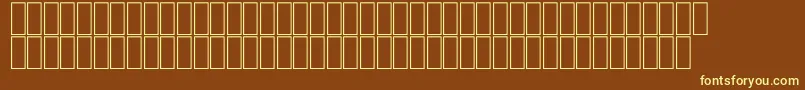 フォントFsFree – 黄色のフォント、茶色の背景