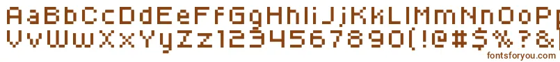 Шрифт Kroeger0656 – коричневые шрифты на белом фоне