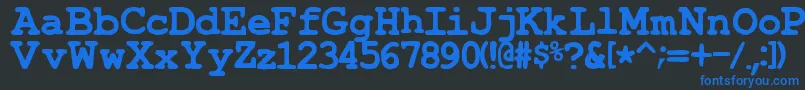 fuente TypewrongSmudgedBold – Fuentes Azules Sobre Fondo Negro