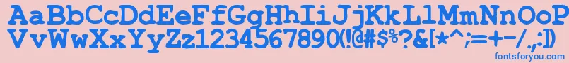 fuente TypewrongSmudgedBold – Fuentes Azules Sobre Fondo Rosa