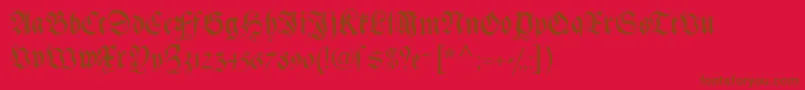 Gebetbuch Font – Brown Fonts on Red Background