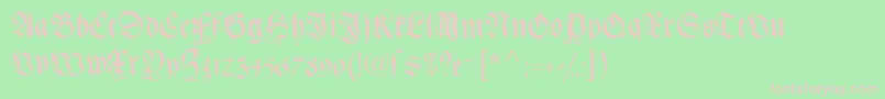 Gebetbuch Font – Pink Fonts on Green Background