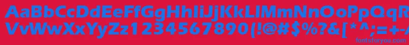 ErlangenblackdbNormal Font – Blue Fonts on Red Background